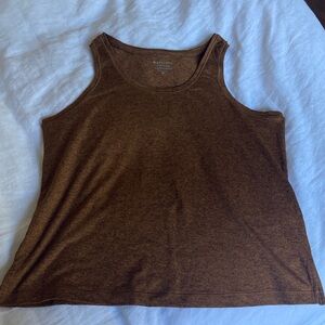 Athleta heathered Brown  Uptempo Tank Top